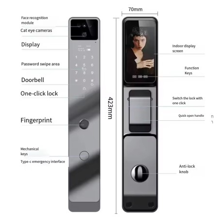 კარის ჭკვიანი საკეტი - F7