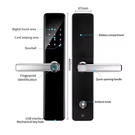 ჭკვიანი კარის საკეტი - A2 