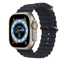 Apple Watch Ultra GPS + Cellular, 49mm Titanium Case with Midnight Ocean Band