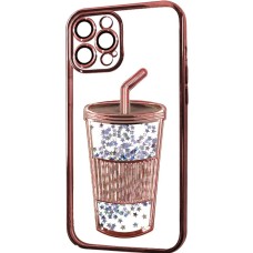 ქეისი - MILKSHAKE LIQUID GLITTER CHROME-PLATED SEMIHARD COVER CASE