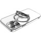 ქეისი - MAGNETIC CLEAR SOFT CASE WITH CHROMED EDGES AND BUILT-IN RING SUPPORT