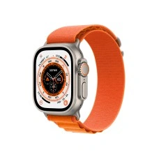Apple Watch Ultra GPS + Cellular, 49mm Titanium Case with Orange Alpine Loop